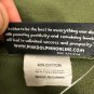 Pink Dolphin Mens Size XXL Olive/Black Zip-Up Hoodie