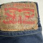 Levis 505 Mens Blue Jeans 38x30 Cotton Denim Frayed Hem Classic Fit