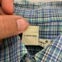 Eddie Bauer Womens Small Plaid Button-Up Long Sleeve Shirt Blue/Green