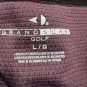 Grand Slam Golf Mens Polo Shirt Size L Purple & Black Colorblock 100% Polyester