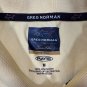 Greg Norman Mens Polo Shirt Medium Yellow Polyester Short Sleeve Athletic Fit