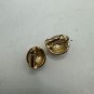 Gold-Tone Round Clip-On Earrings