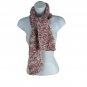 Chunky Knit Infinity Scarf Marled Textured Design Pink & White Soft Acrylic Yarn