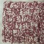 Chunky Knit Infinity Scarf Marled Textured Design Pink & White Soft Acrylic Yarn
