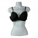 Nautica Intimates Black Padded Underwire Bra 36B Adjustable Straps Hook Closure