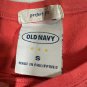 Old Navy Womens Sleeveless Red Tank Top Size S Casual Soft Cotton Blend Crewneck