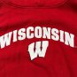Adidas Wisconsin Hoodie Mens XL Red Logo Pullover 70% Cotton Casual Long Sleeve