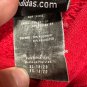 Adidas Wisconsin Hoodie Mens XL Red Logo Pullover 70% Cotton Casual Long Sleeve