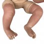 Reborn Realistic Baby Doll With Brown Hair & Soft Vinyl Limbs 20"