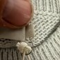 One Grey Day Womens Striped Knit Sweater In Sage & Blush Size S