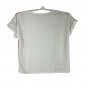 BiBi Womens Size XL Striped Short Sleeve T Shirt White Multi Color Pattern