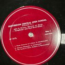 Hunterdon Central High School LP Record 33 1/3 RPM Red Label Symphonic & Vocal