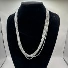Vintage Silver Multi-Strand Celebrity Necklace