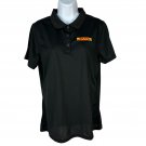 DHL Womens Black Polo Shirt By Clique L 100% Polyester Embroidered Logo DHL Womens Black Polo Shirt By Clique L 100% Polyester Embroidered Logo