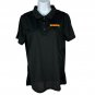 DHL Womens Black Polo Shirt By Clique L 100% Polyester Embroidered Logo