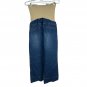 Luxe Essentials Denim Womens Wide Leg Maternity Jeans Size 28 Stylish Comfort