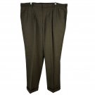 Dockers Mens Relaxed Fit Pleated Khaki Pants Size W40 L32 Wool Blend Brown Dockers Mens Relaxed Fit Pleated Khaki Pants Size W40 L32 Wool Blend Brown
