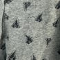 Converse All Star Men Grey Jogger Pants Drawstring Medium Black Graphic Print