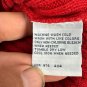 Nautica Jeans Company Mens Red Ribbed Sweater XL Long Sleeve Ramie Cotton Blend