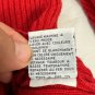 Nautica Jeans Company Mens Red Ribbed Sweater XL Long Sleeve Ramie Cotton Blend