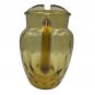 Vintage 1960s Hazel Atlas Amber Glass Pitcher Mid-Century Modern Textured Handle