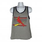 District M Gray Cardinal Graphic Tank Mens Size M Sleeveless Made In India