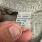 Basic Equipment Mens Henley Shirt Size Large Gray Striped Short Sleeve