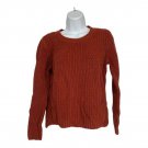 H&M Womens Rust Orange Knit Sweater Size Medium Pullover Lightweight H&M Womens Rust Orange Knit Sweater Size Medium Pullover Lightweight