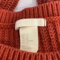 H&M Womens Rust Orange Knit Sweater Size Medium Pullover Lightweight