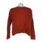 H&M Womens Rust Orange Knit Sweater Size Medium Pullover Lightweight