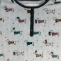 Secret Treasures Womens Gray Henley Pajama Top Dachshund Print Size Large