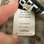 Teddi Women’s Fleece Full Zip Jacket Size L Tan Animal Print Lightweight