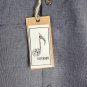 Stitch Note Mens Grey Long Sleeve Shirt L Classic Collar 100% Egyptian Cotton