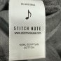Stitch Note Mens Grey Long Sleeve Shirt L Classic Collar 100% Egyptian Cotton