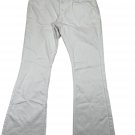 Venus Womens White Straight Leg Pants Size 12 Stretchy Casual Design