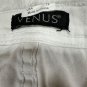 Venus Womens White Straight Leg Pants Size 12 Stretchy Casual Design