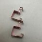 Vintage Pink Rectangular Clip-On Earrings