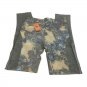 Womens Floral & Leopard Print Stretch Pants S/M Gray Blue Casual Made In China