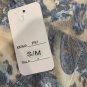 Womens Floral & Leopard Print Stretch Pants S/M Gray Blue Casual Made In China