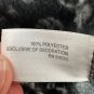 Old Navy Womens Large Fleece Zip-Up Jacket Black White Nordic Pattern Mock Neck