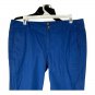 AMK Womens Classic Fit Mid-Rise Blue Pants Size 8P Comfortable Casual