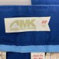 AMK Womens Classic Fit Mid-Rise Blue Pants Size 8P Comfortable Casual