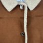 Jones New York Womens Brown Sherpa Lined Jacket Size 2X Button Front Casual Coat