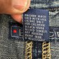 Baccini Womens Denim Blazer Jacket Size L 80% Cotton 18% Polyester 2% Spandex
