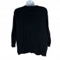 Elle Womens Black Cardigan Sweater Size L 55% Cotton/Nylon/Viscose