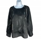 Nine West Womens Blouse Black Pullover M Long Sleeves Lightweight Shiny Nine West Womens Blouse Black Pullover M Long Sleeves Lightweight Shiny