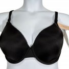 Calvena 38D Womens Black Underwire Padded Bra With Adjustable Straps & Lace Trim