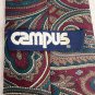 Campus All Silk Mens Tie Paisley Print Multicolor Made In USA Dry Clean Only