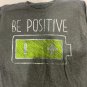 Urban Ultimate Tee Mens Long Sleeve Graphic Shirt Size S Gray Blend Be Positive