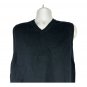 Eddie Bauer Mens Black Sleeveless V-Neck Sweater Vest Cotton Medium Australia